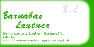 barnabas lautner business card